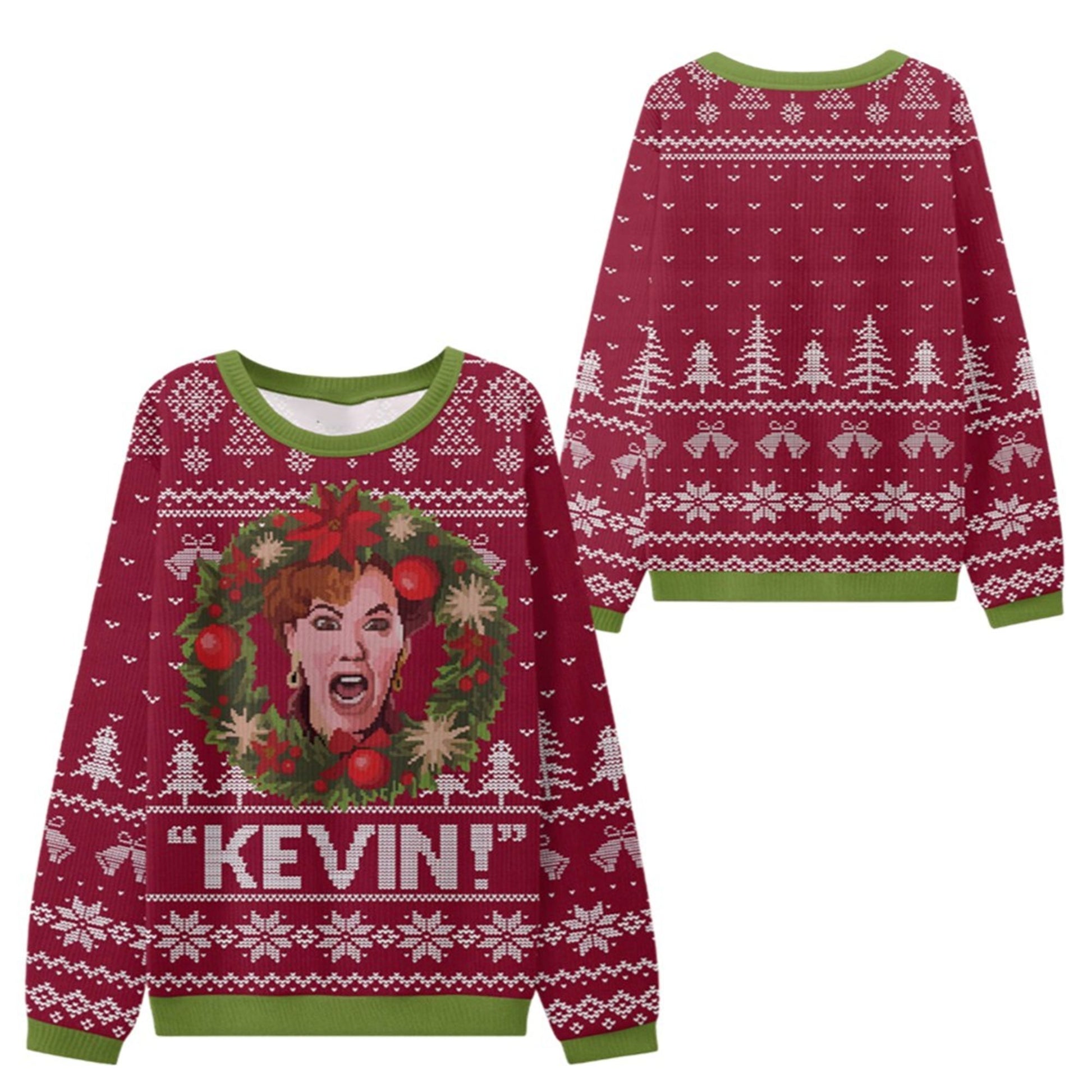 2026 Christmas Mom Scream Home Alone Ugly Sweater - Moonbestprint