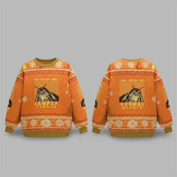 2026 Christmas Moth Obsessed With The Light Ugly Sweater - Moonbestprint