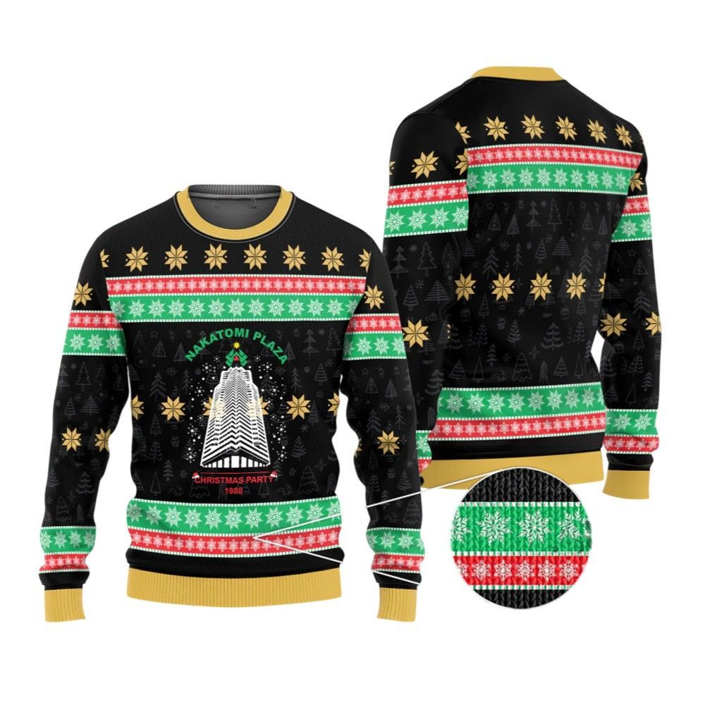 2026 Christmas Nakatomi Plaza Die Hard Christmas Ugly Sweater - Moonbestprint