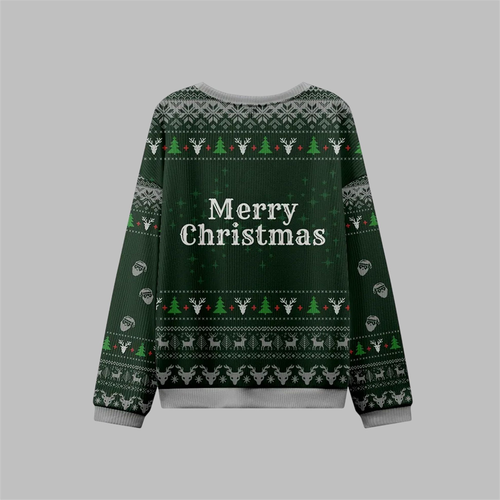 2026 Christmas Nice Naughty Overachiever Ugly Sweater - Moonbestprint