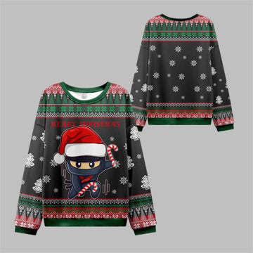 2026 Christmas Ninja Kawai Ugly Christmas Sweater - Moonbestprint