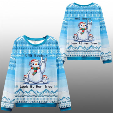 2026 Christmas OMG Becky Look at Her Tree Ugly Sweater - Moonbestprint