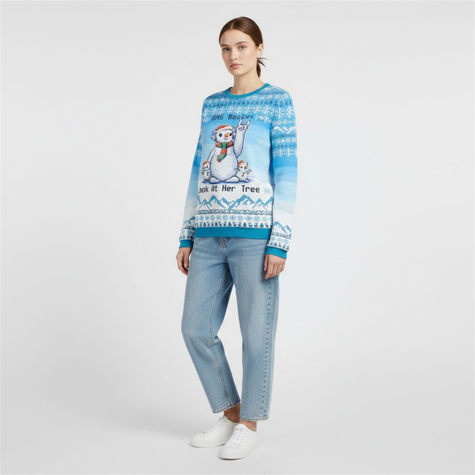 2026 Christmas OMG Becky Look at Her Tree Ugly Sweater - Moonbestprint