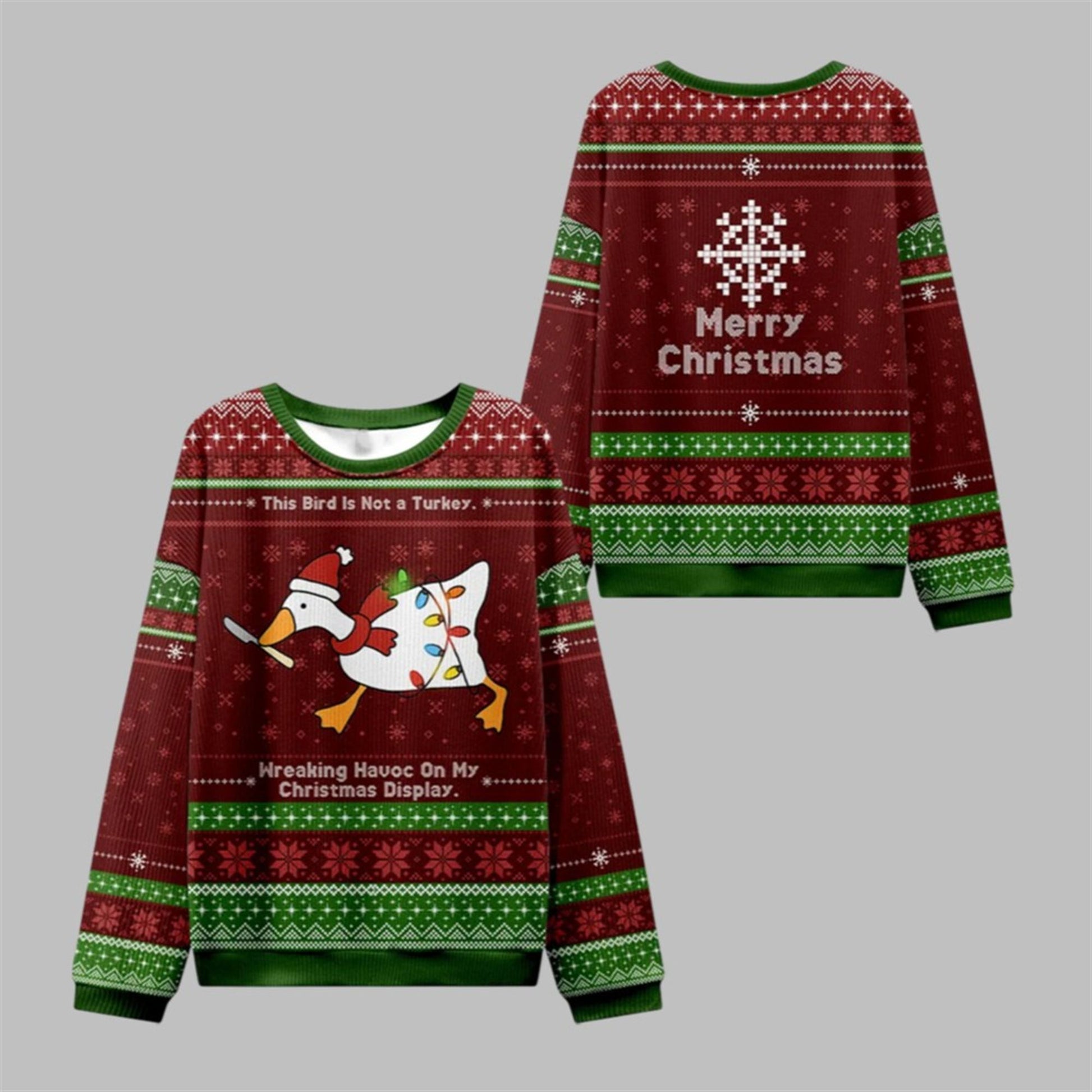 2026 Christmas This Birld Is Not A Turkey Ugly Sweater - Moonbestprint