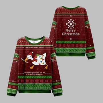 2026 Christmas This Birld Is Not A Turkey Ugly Sweater - Moonbestprint