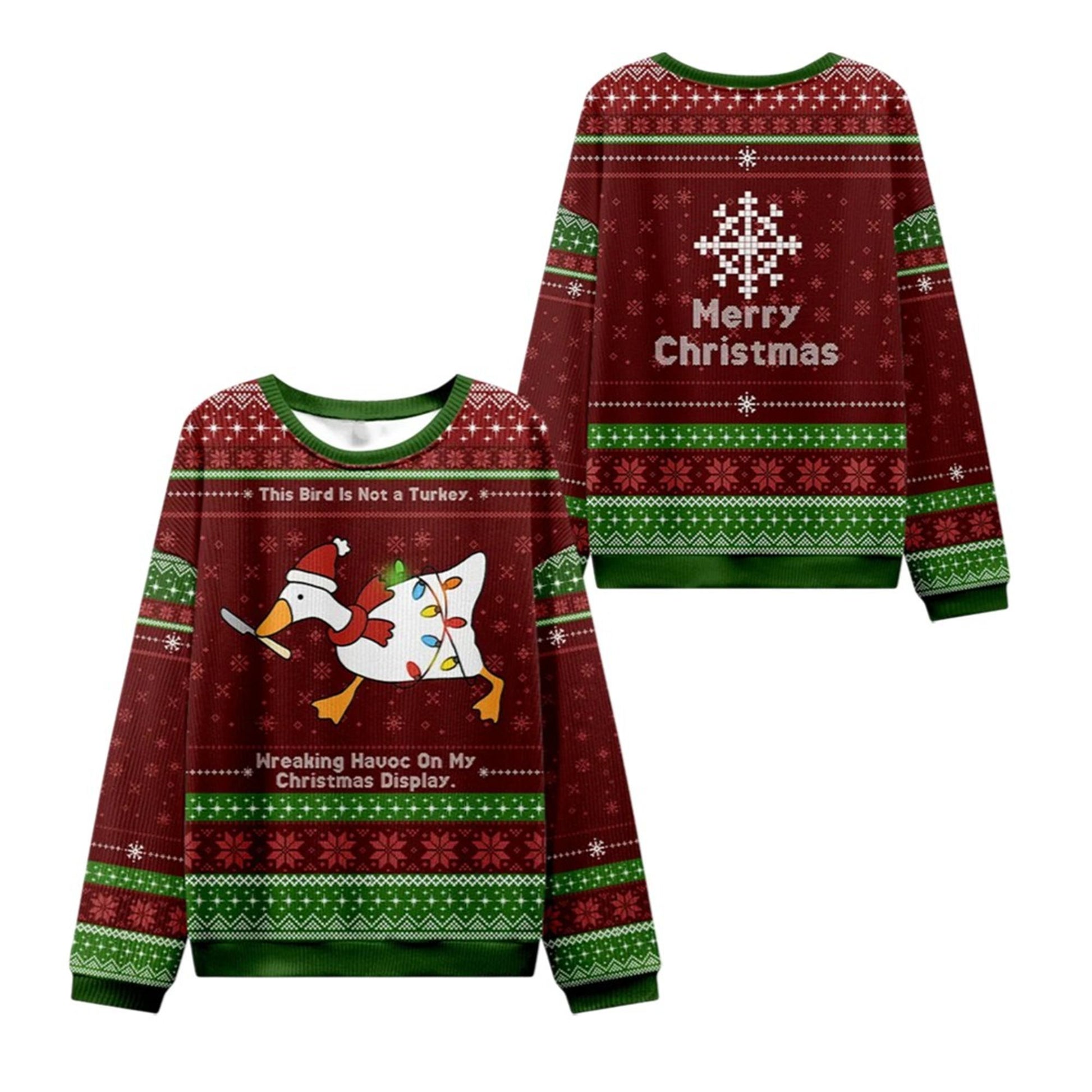 2026 Christmas This Birld Is Not A Turkey Ugly Sweater - Moonbestprint