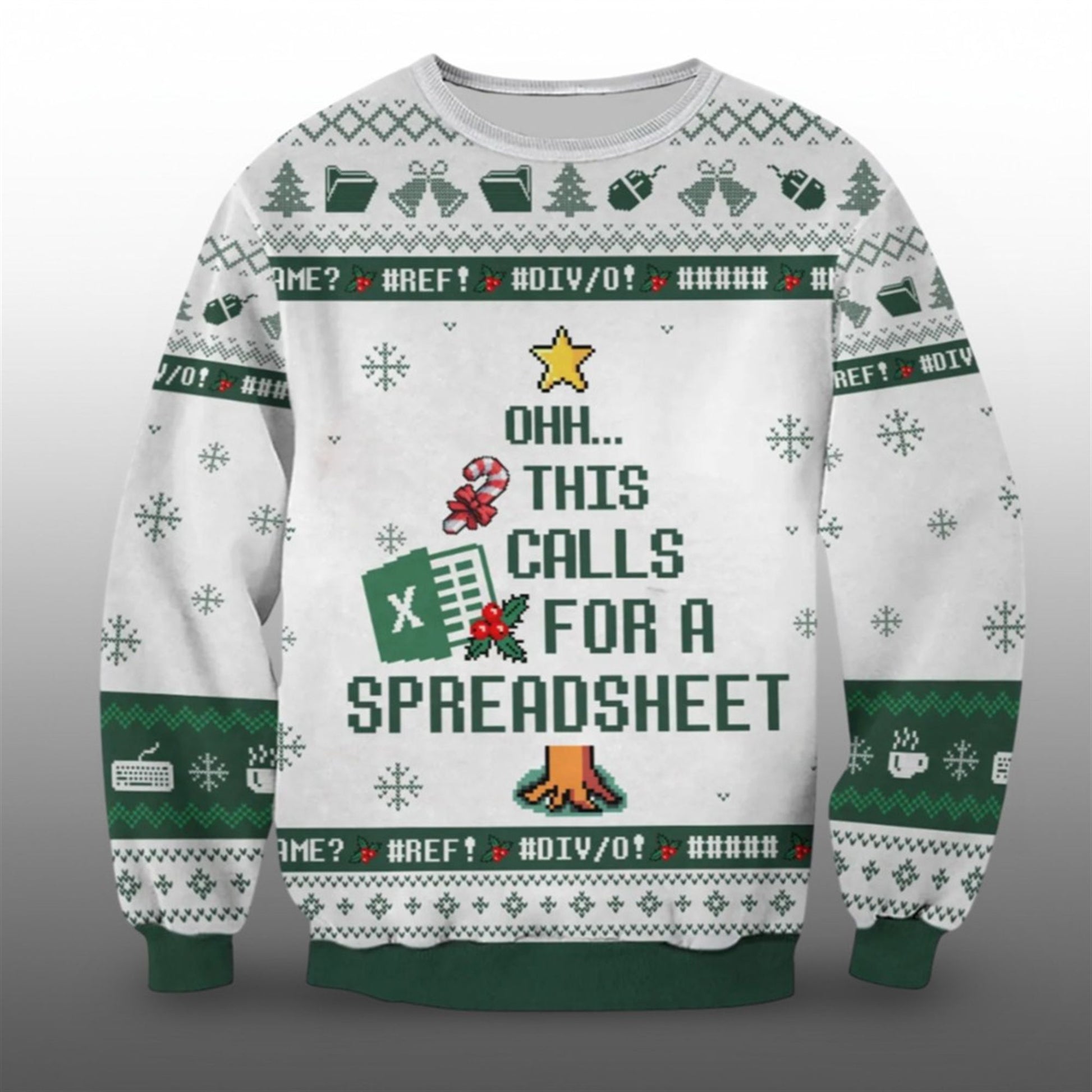 2026 Christmas Ohh This Calls For A Spreadsheet Ugly Sweater - Moonbestprint