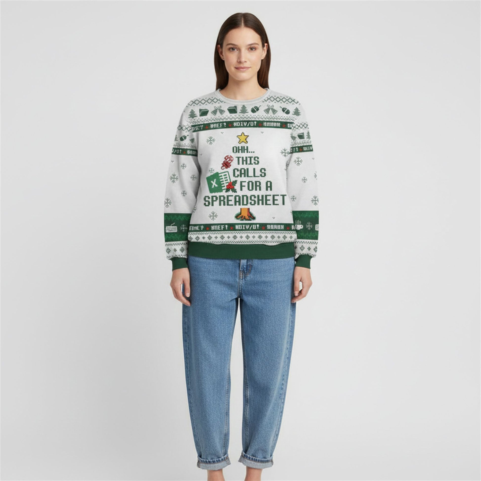 2026 Christmas Ohh This Calls For A Spreadsheet Ugly Sweater - Moonbestprint