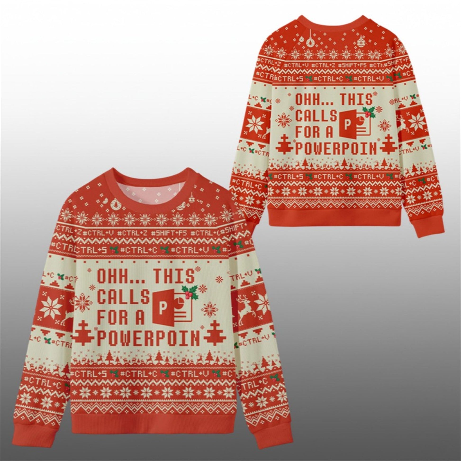 2026 Christmas Ohh This Calls for a Powerpoint Ugly Sweater - Moonbestprint
