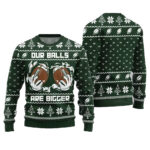 2025 Christmas Our Balls Are Bigger Football Ugly Christmas Sweater-Green – Moonbestprint