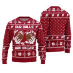 2025 Christmas Our Balls Are Bigger Football Ugly Christmas Sweater-Red – Moonbestprint