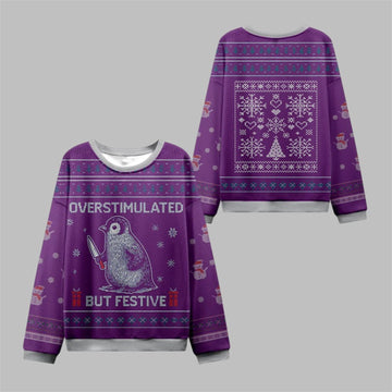 2026 Christmas Overstimulated Festive Ugly Sweater - Moonbestprint