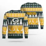 2025 Christmas Packers Reindeer Football Ugly Sweater – Moonbestprint