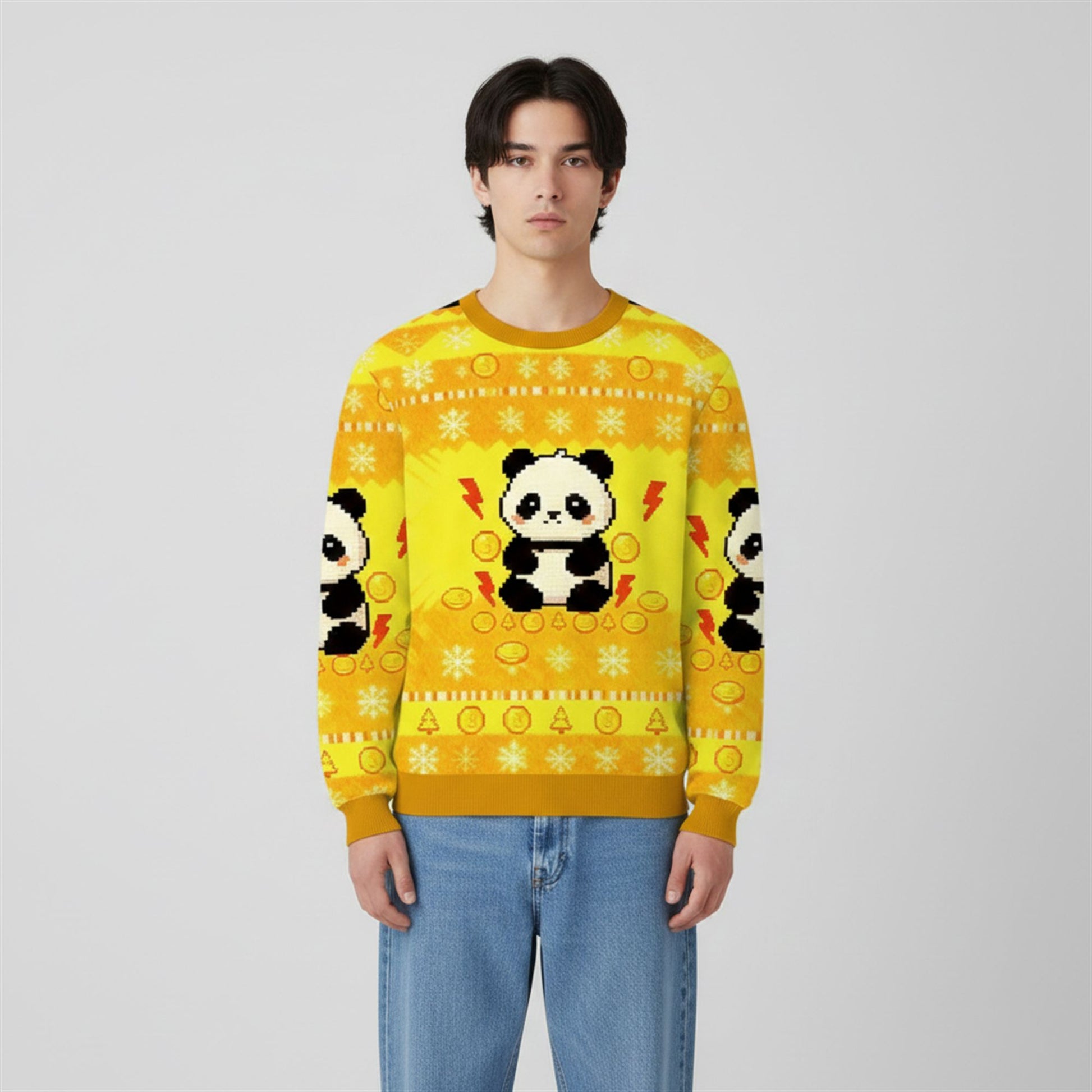 2026 Christmas Panda Funny Ugly Sweater - Moonbestprint