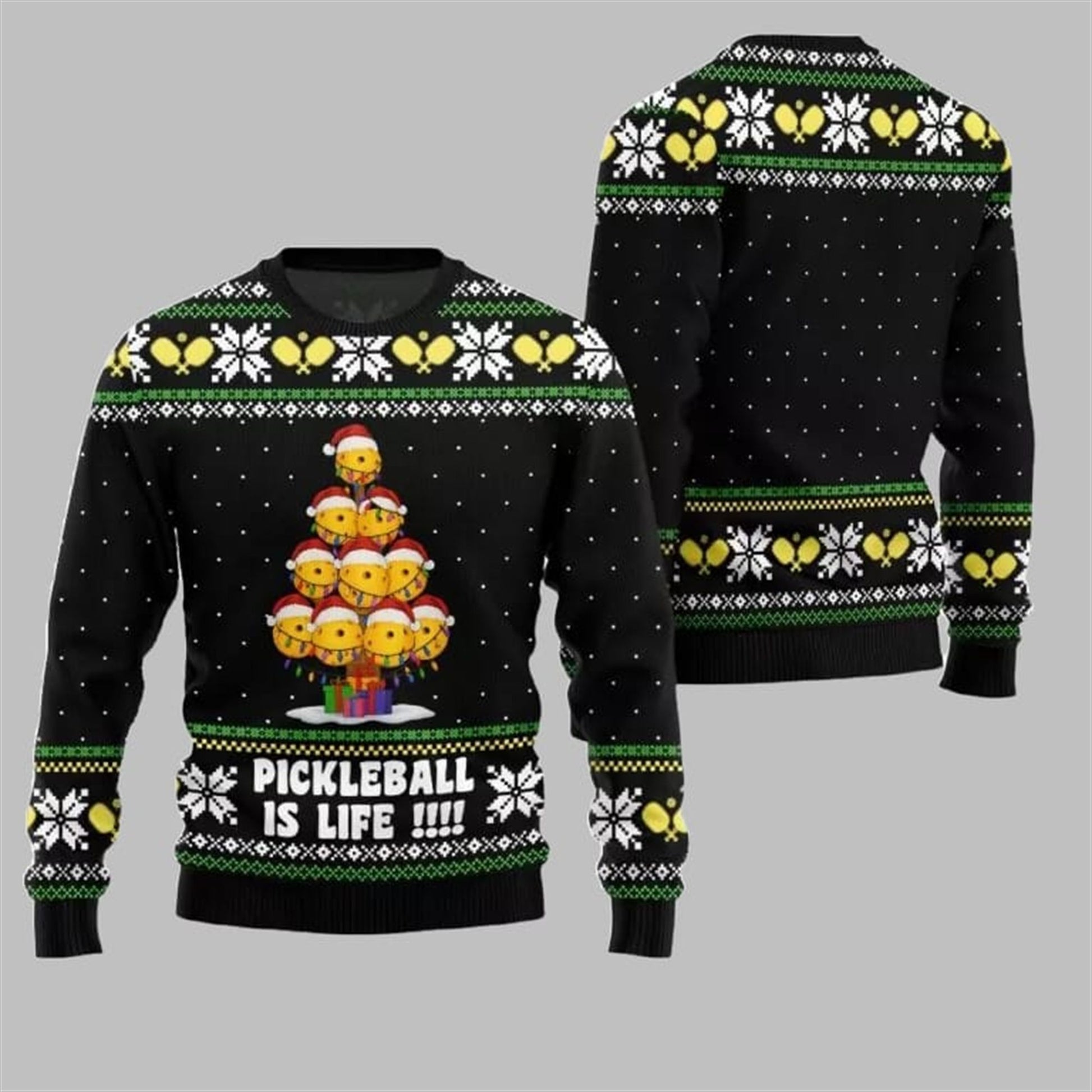 2026 Christmas Pickleball is Life Ugly Sweater - Moonbestprint