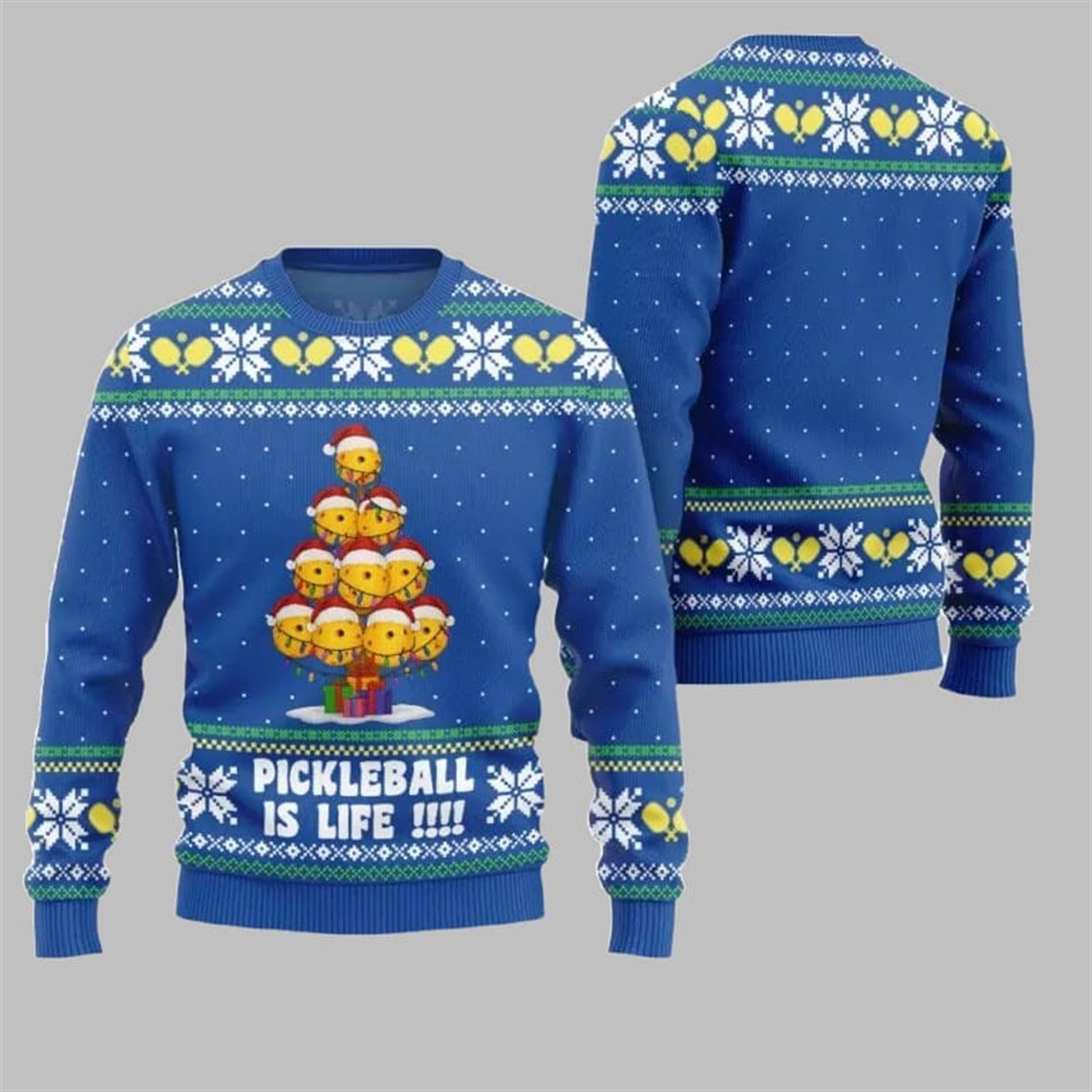 2026 Christmas Pickleball is Life Ugly Sweater - Moonbestprint