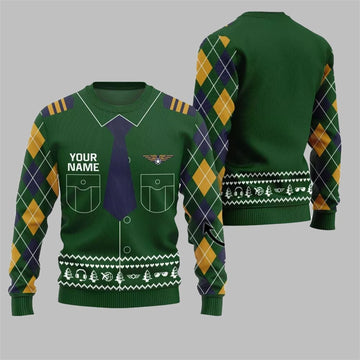 2026 Christmas Pilot Ugly Christmas Sweater - Moonbestprint