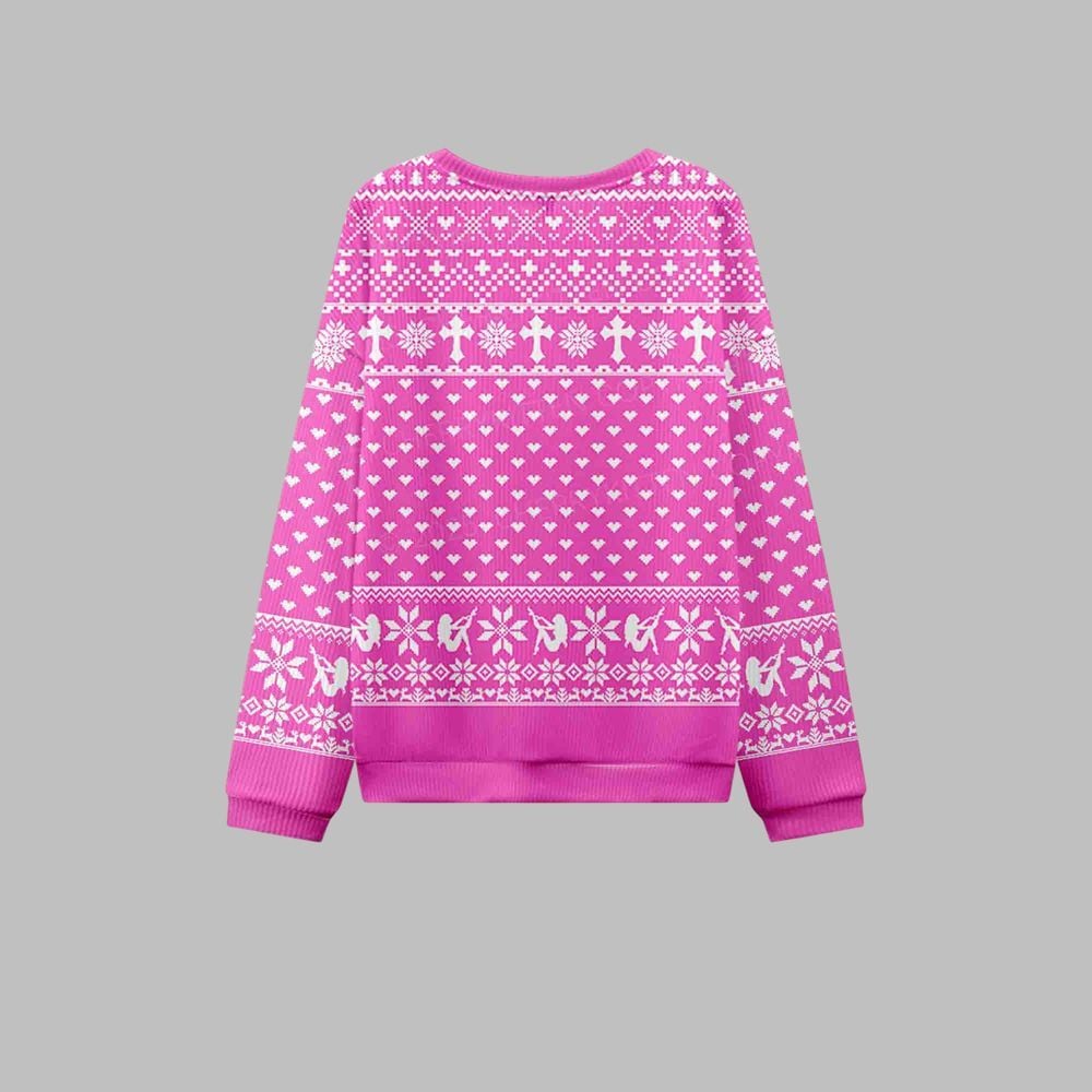 2026 Christmas Pink Cunt Ugly Christmas Sweater - Moonbestprint