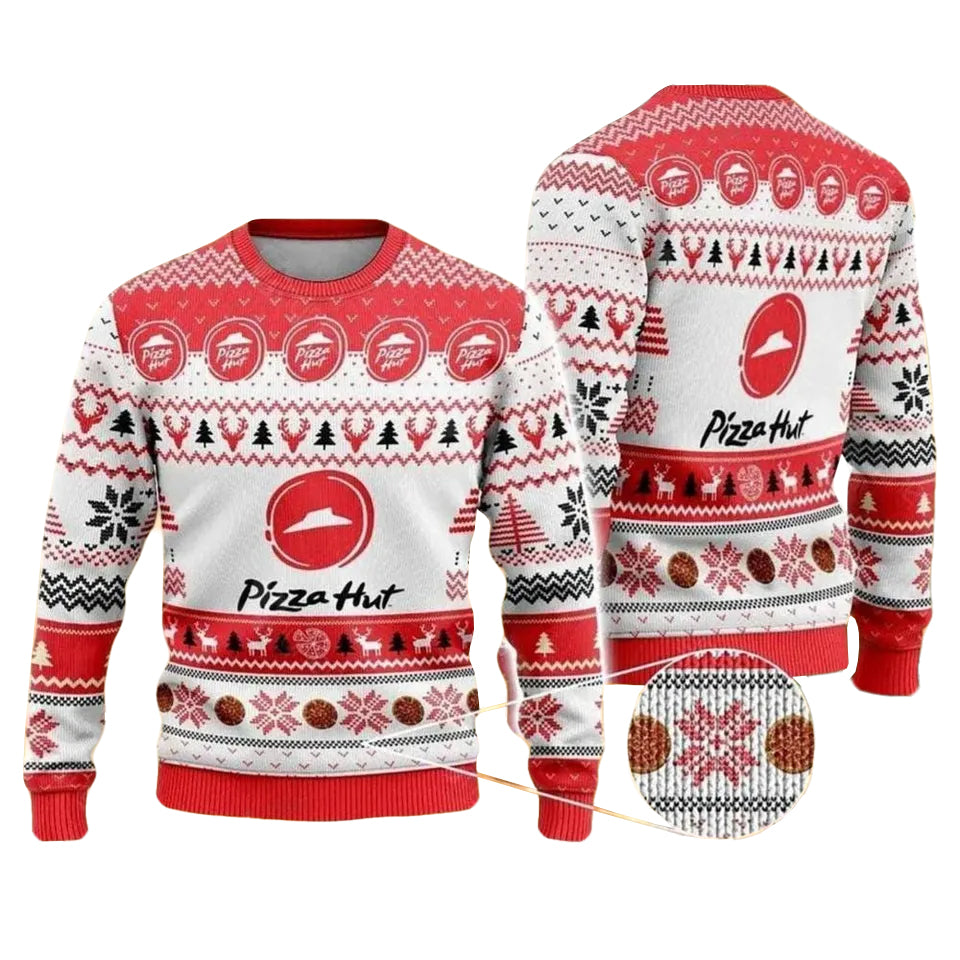 2025 Christmas Pizza Hut Ugly Sweater – Moonbestprint