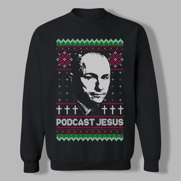 2026 Christmas Podcast Jesus Ugly Sweater - Moonbestprint