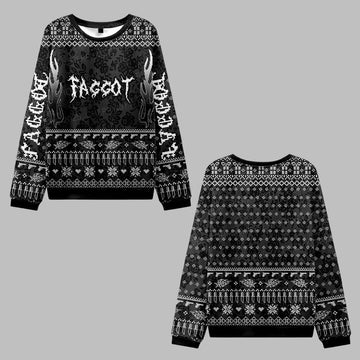 2026 Christmas Punk Faggot Pride Ugly Christmas Sweater - Moonbestprint