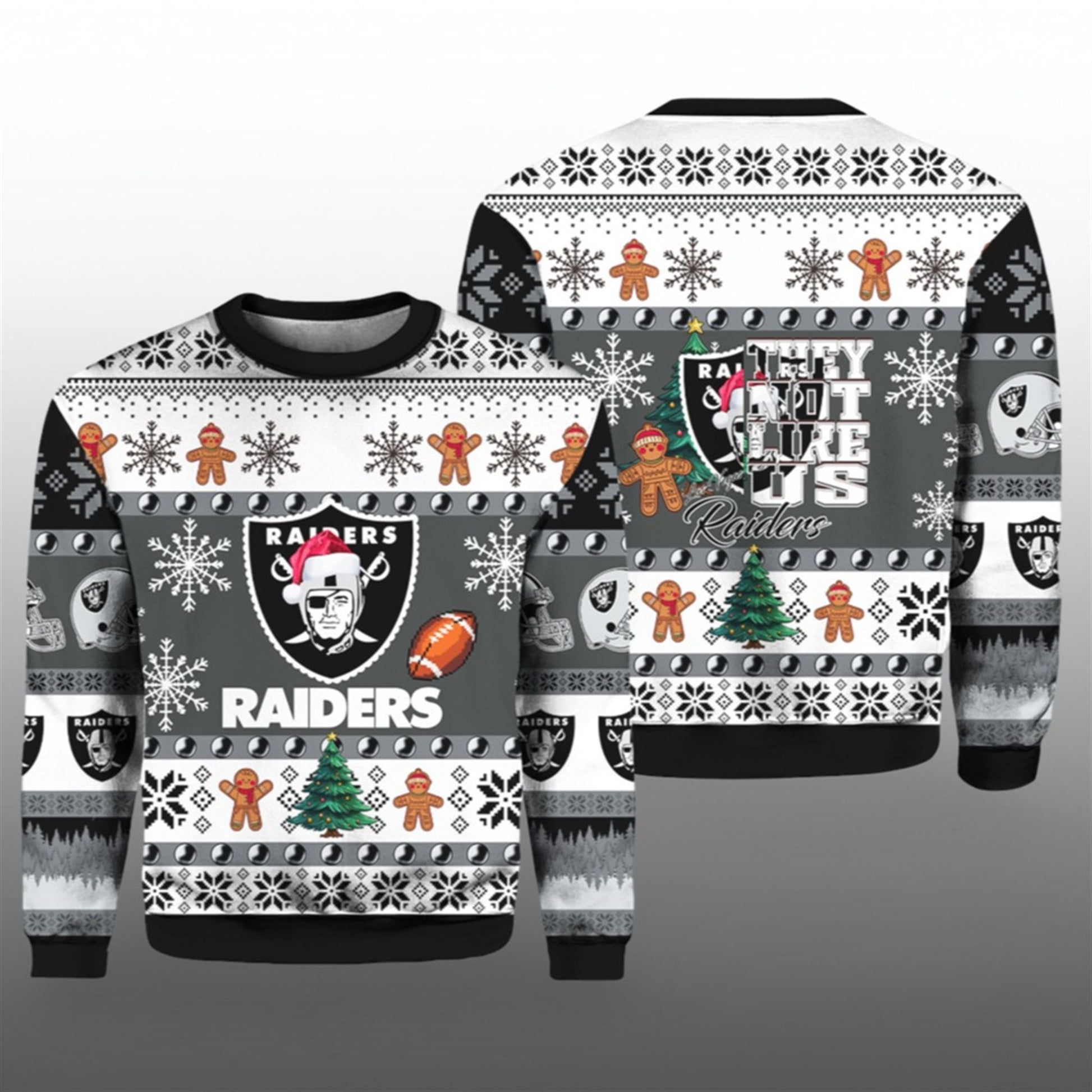 2026 Christmas Raiders They Not Like Us Ugly Sweater - Moonbestprint
