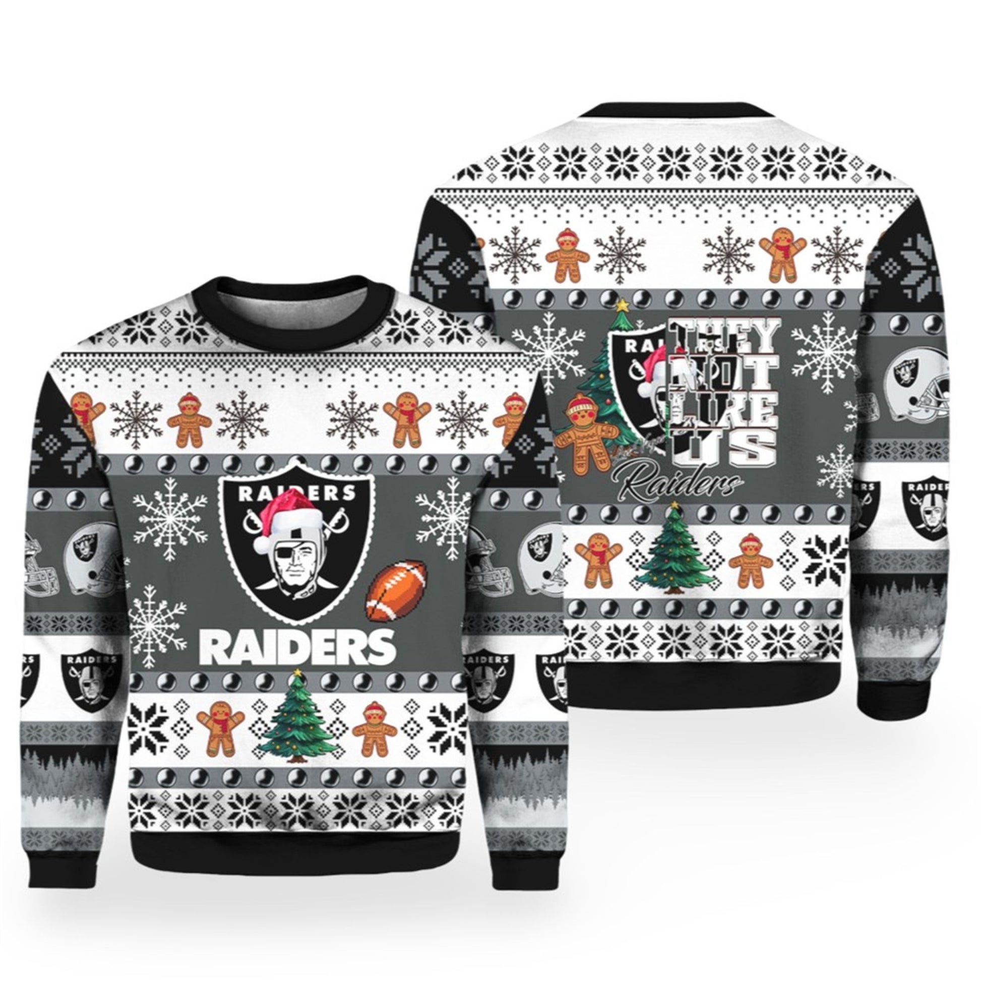 2026 Christmas Raiders They Not Like Us Ugly Sweater - Moonbestprint