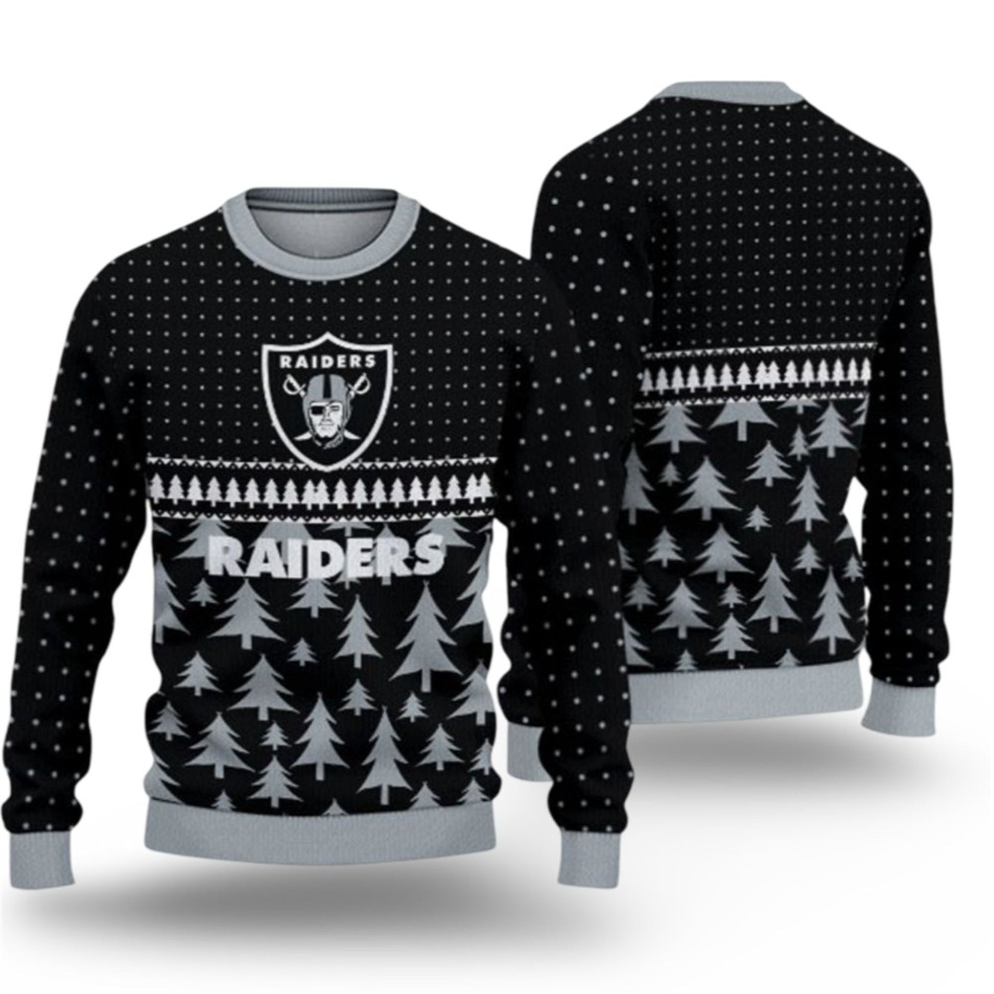 2026 Christmas Raiders Ugly Sweater - Moonbestprint