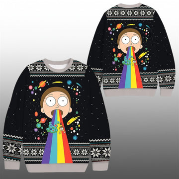 2026 Christmas Rainbow Christmas Ugly Sweater - Moonbestprint