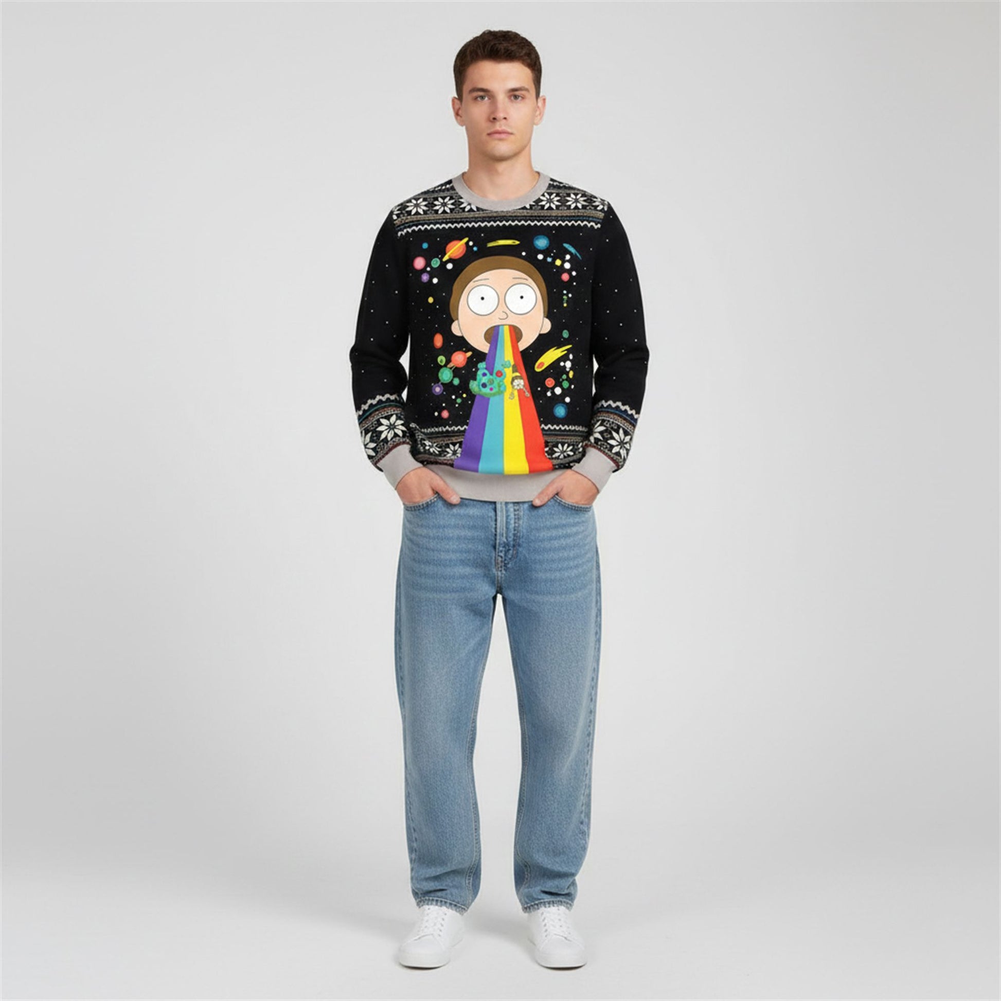 2026 Christmas Rainbow Christmas Ugly Sweater - Moonbestprint