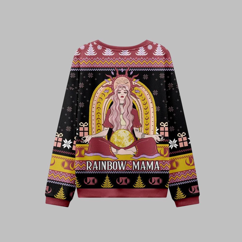 2026 Christmas Rainbow Mama Ugly Christmas Sweater - Moonbestprint