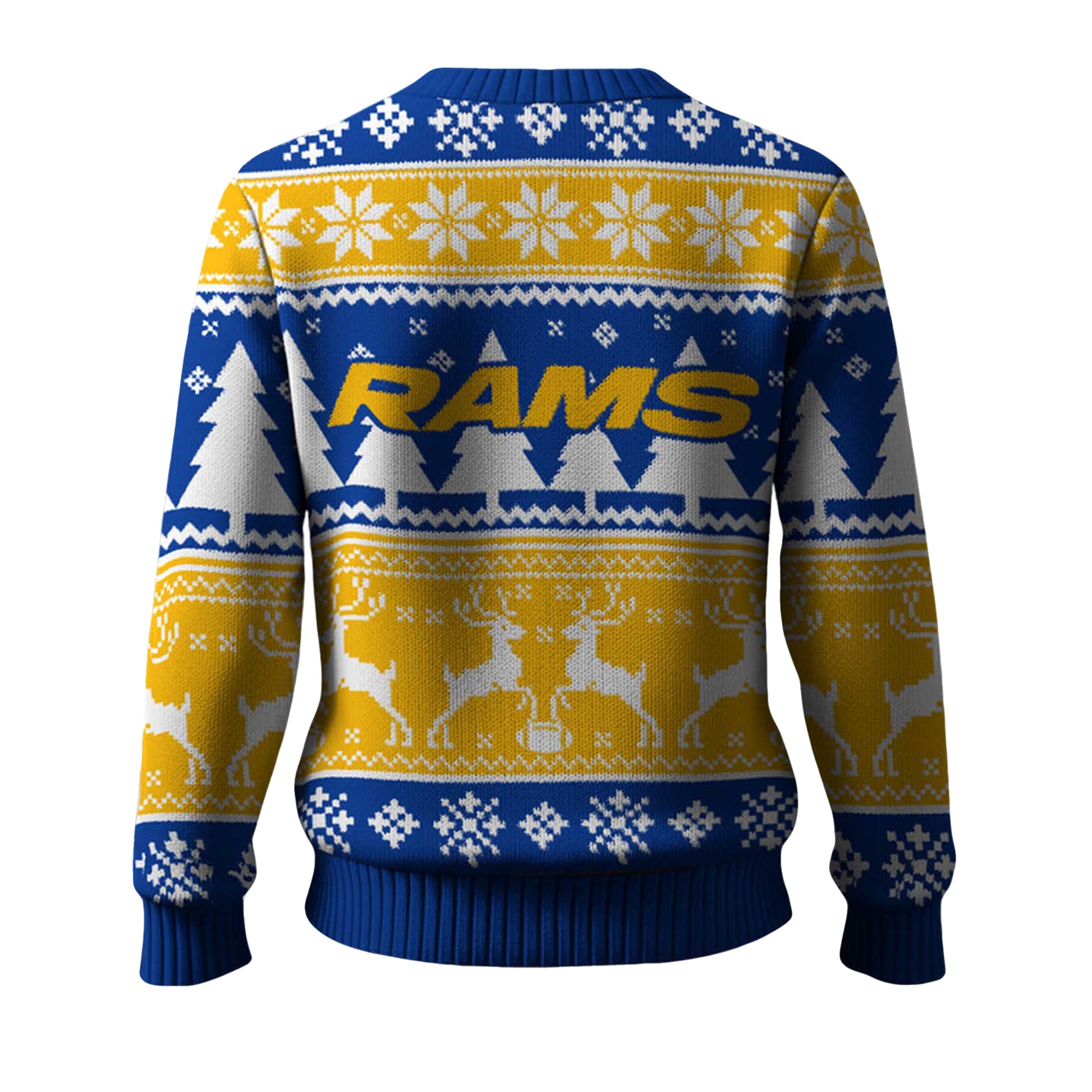 2025 Christmas Rams Reindeer Football Ugly Sweater – Moonbestprint