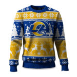 2025 Christmas Rams Reindeer Football Ugly Sweater – Moonbestprint