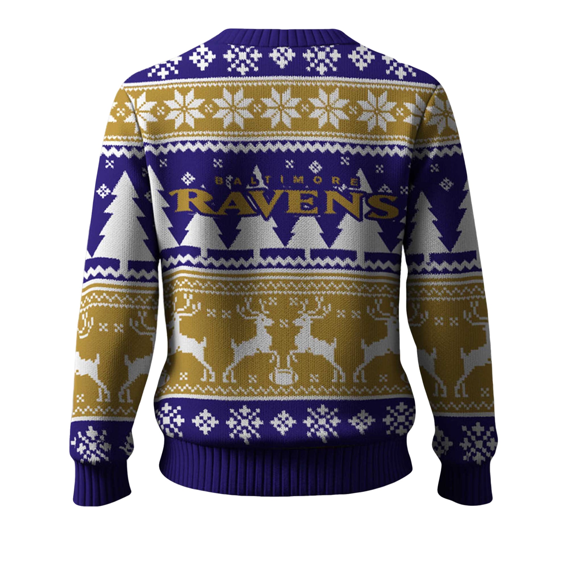 2025 Christmas Ravens Reindeer Football Ugly Sweater – Moonbestprint