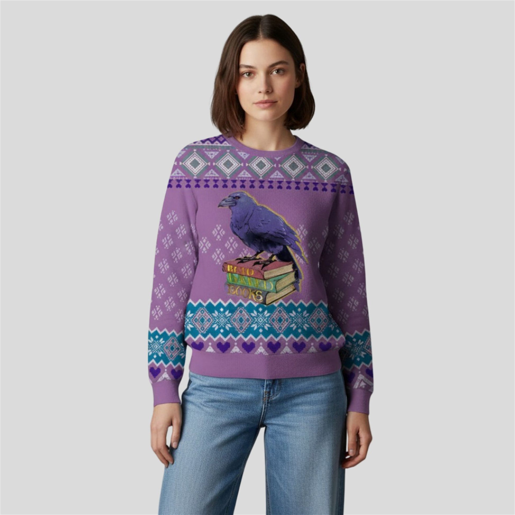 2026 Christmas Read Banned Books Ugly Sweater - Moonbestprint