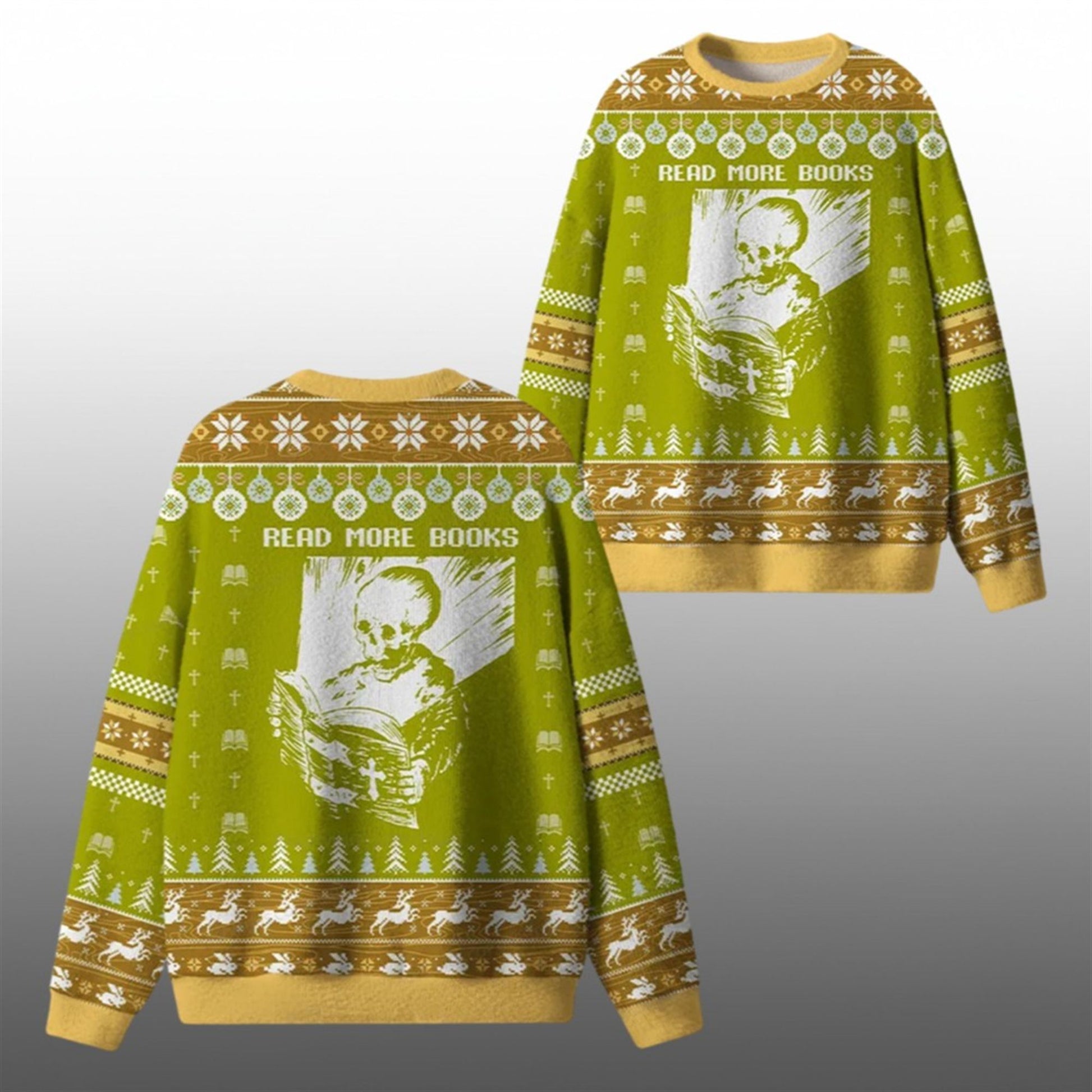 2026 Christmas Read More Books Ugly Sweater - Moonbestprint