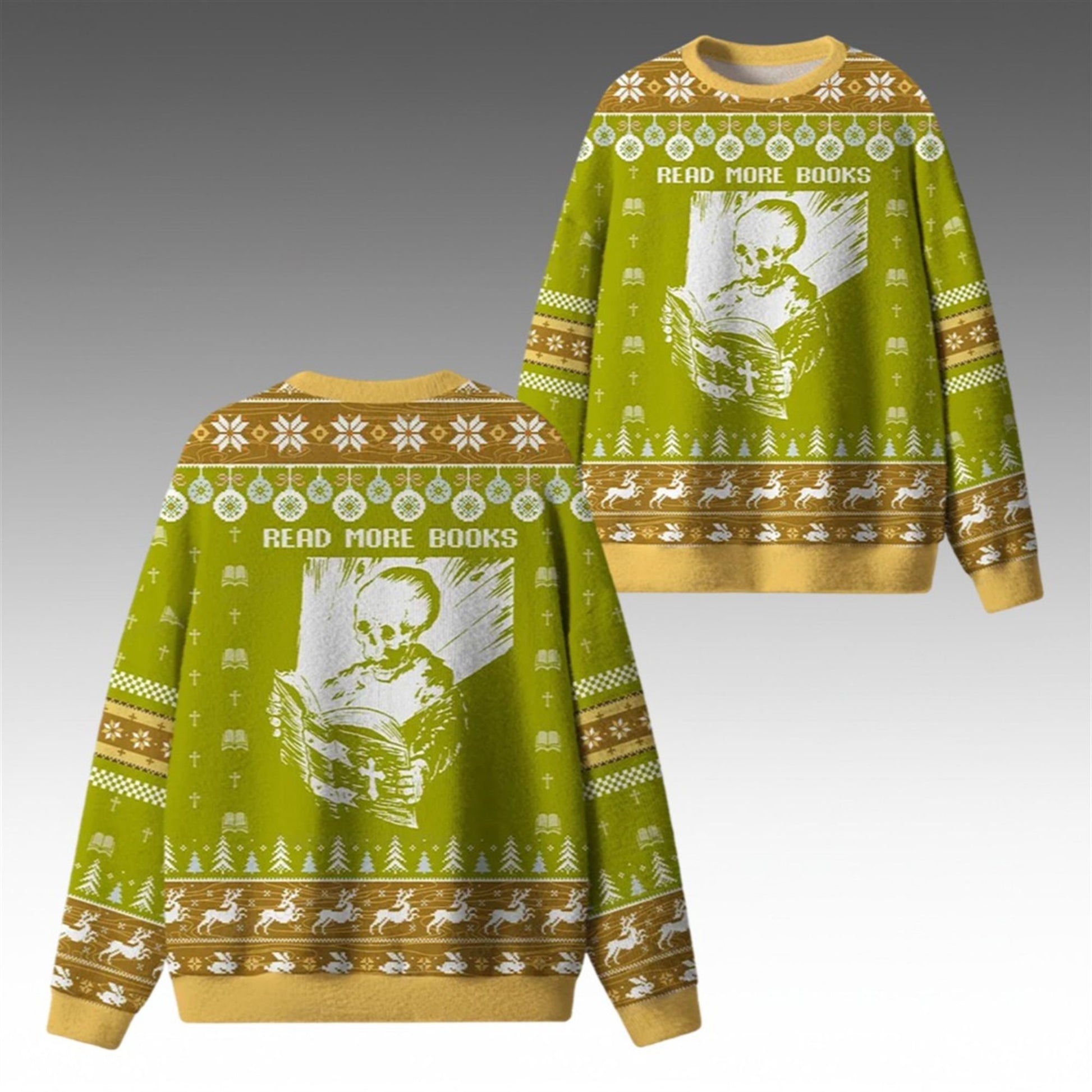 2026 Christmas Read More Books Ugly Sweater - Moonbestprint