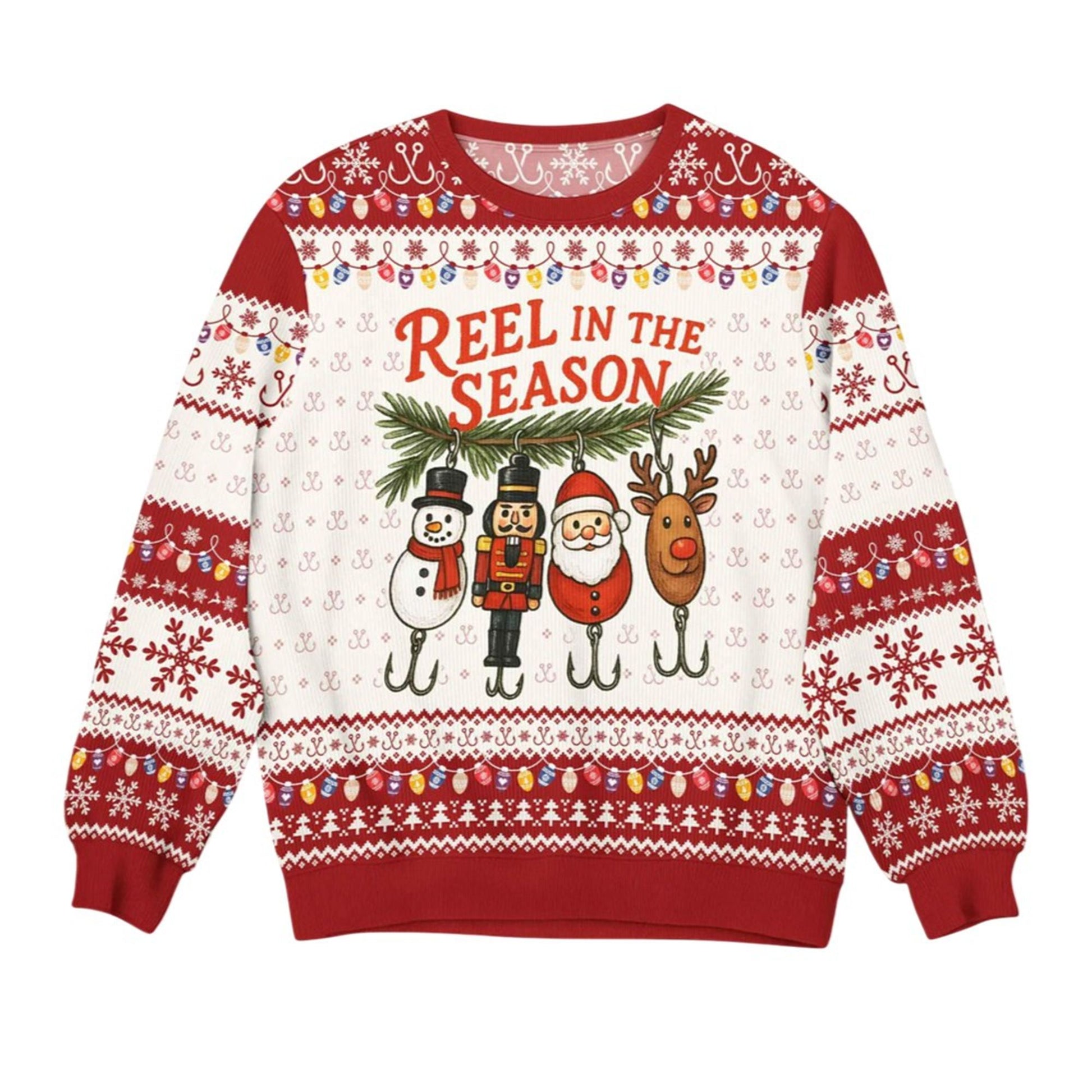 2026 Christmas Reel In The Season Ugly Sweater - Moonbestprint