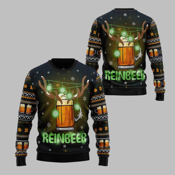2026 Christmas Reinbeer Awesome Ugly Christmas Sweater - Moonbestprint