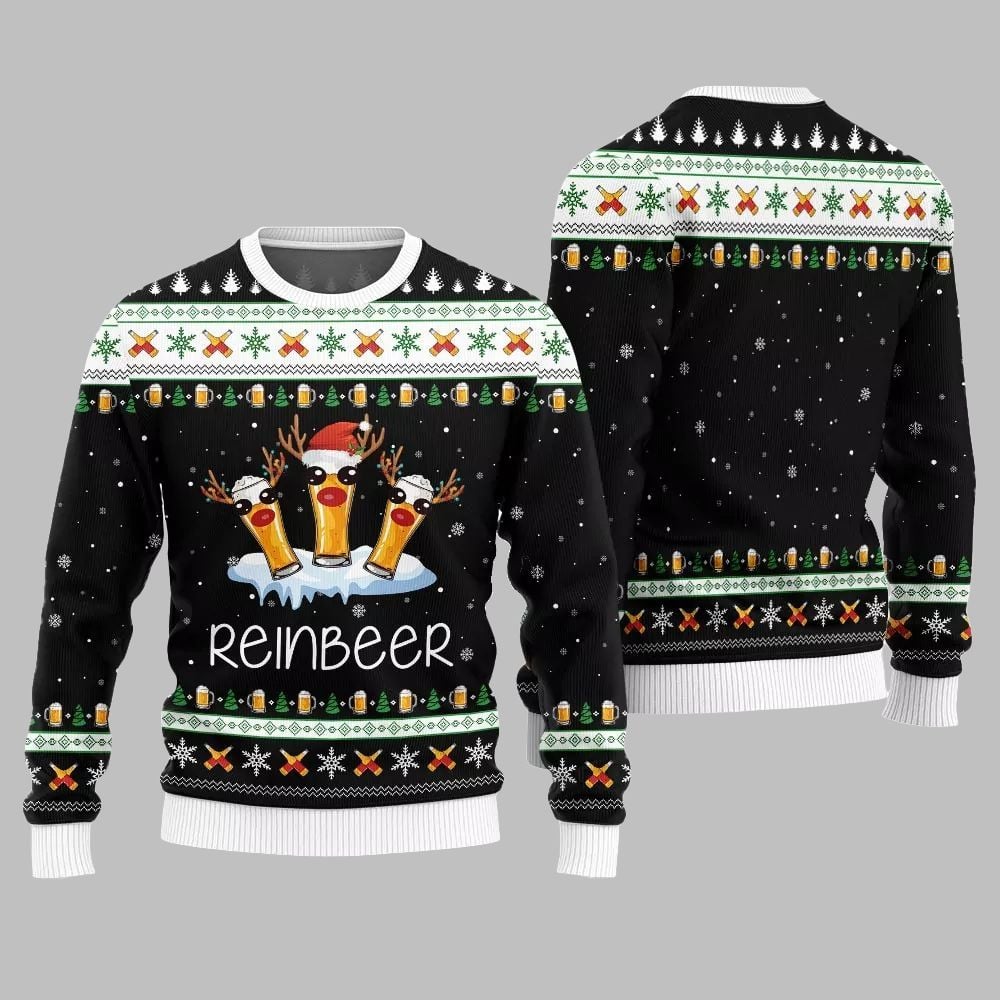 2026 Christmas Reinbeer Ugly Christmas Sweater - Moonbestprint