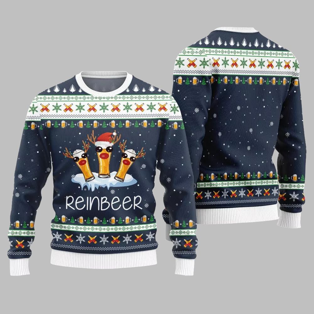 2026 Christmas Reinbeer Ugly Christmas Sweater - Moonbestprint