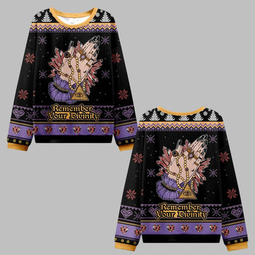 2026 Christmas Remember Your Divinity Ugly Christmas Sweater - Moonbestprint
