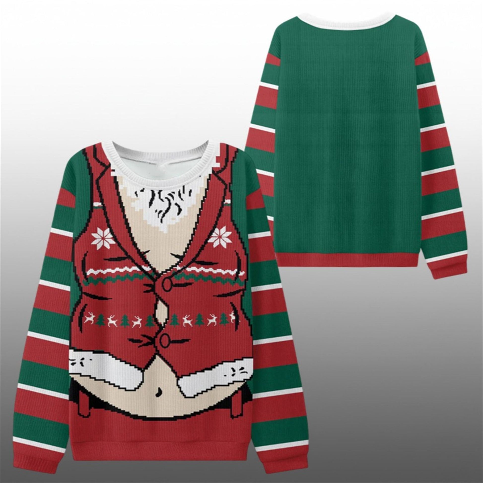 2026 Christmas Santa Belly Ugly Sweater - Moonbestprint