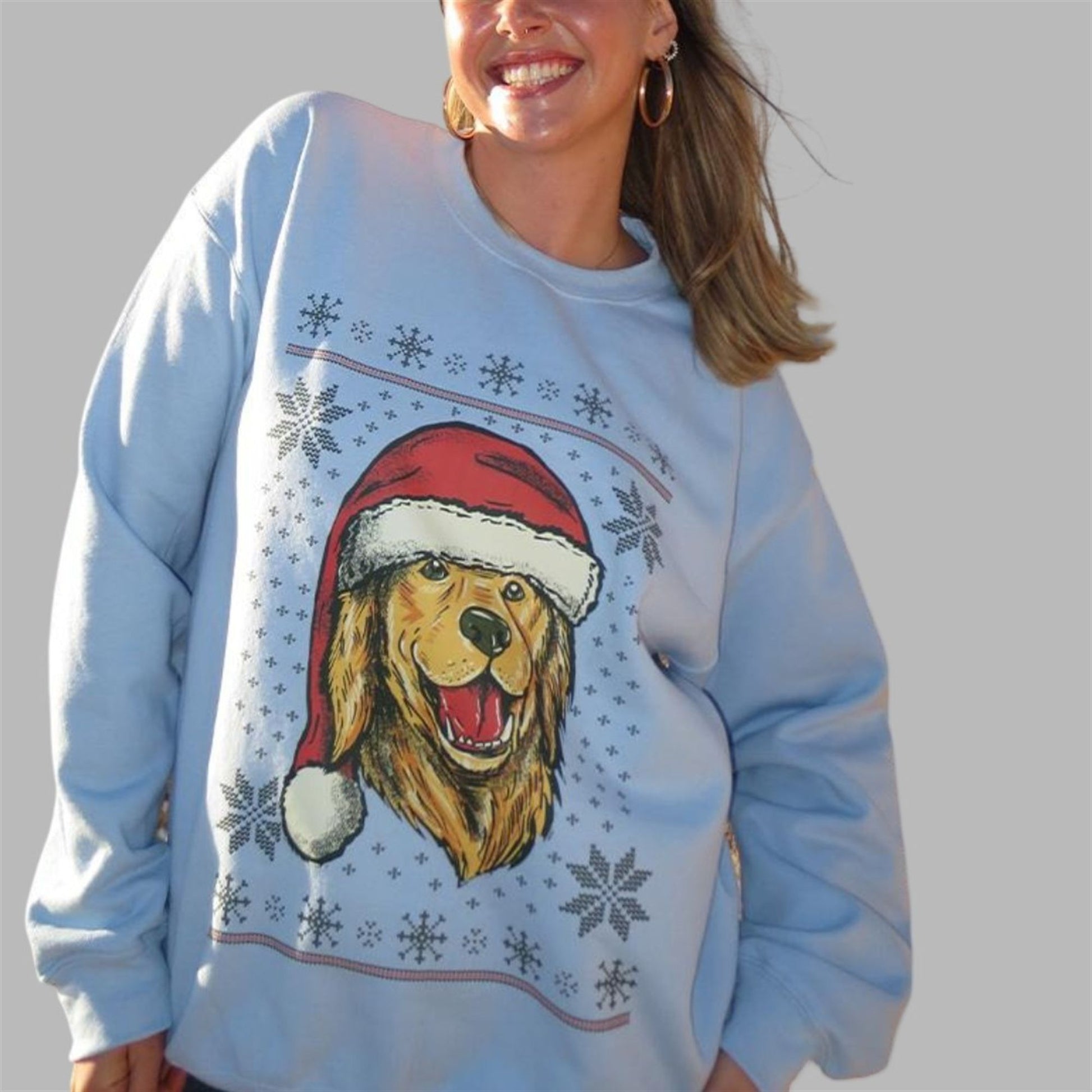 2026 Christmas Santa Dog Tonight Ugly Sweater - Moonbestprint