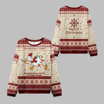 2026 Christmas Santa Goose Ugly Sweater - Moonbestprint