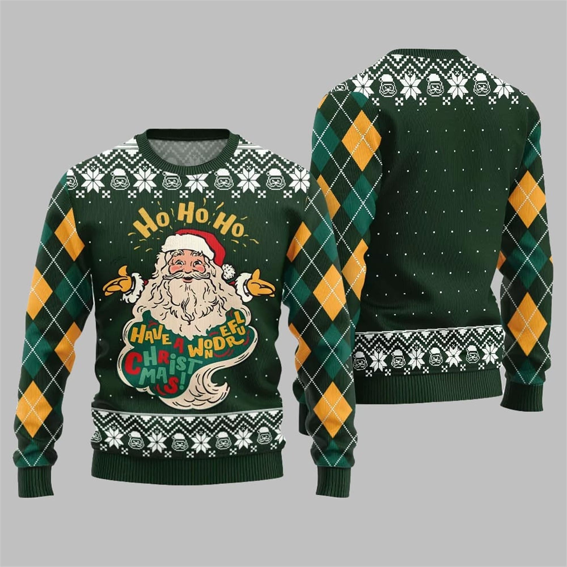 2026 Christmas Santa Have A Wonderful Ugly Sweater - Moonbestprint