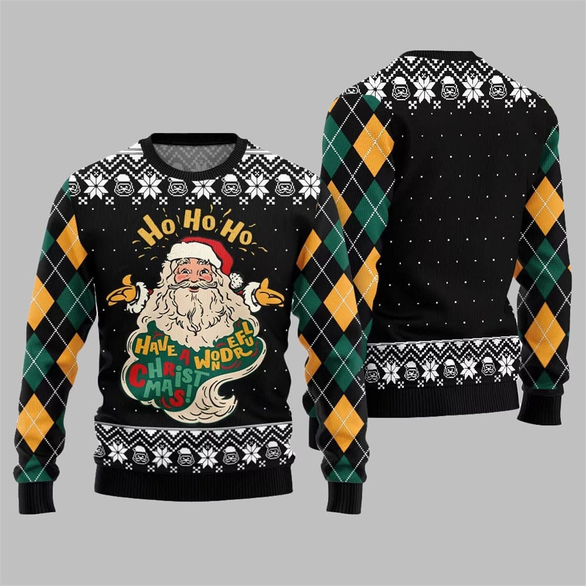 2026 Christmas Santa Have A Wonderful Ugly Sweater - Moonbestprint