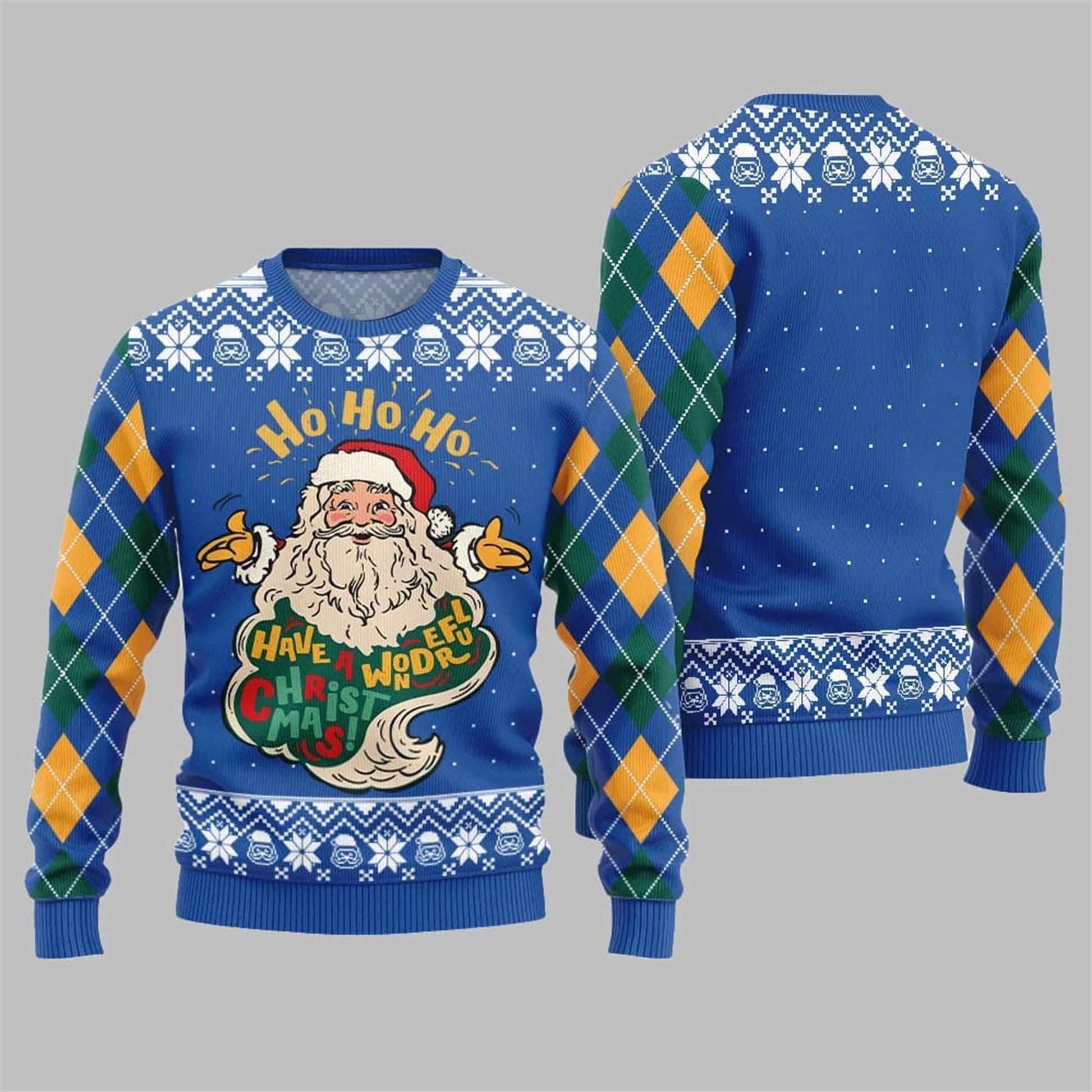 2026 Christmas Santa Have A Wonderful Ugly Sweater - Moonbestprint