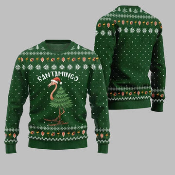2026 Christmas Santamingo Ugly Christmas Sweater - Moonbestprint