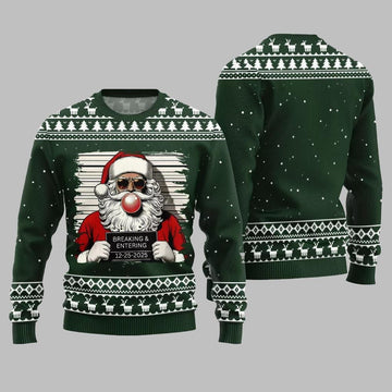 2026 Christmas Santas Breaking And Entering Ugly Christmas Sweater - Moonbestprint
